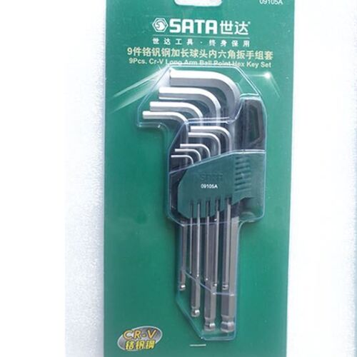 世达工具内六角扳手套装加长螺丝刀单个六棱L型六方组合套09105A