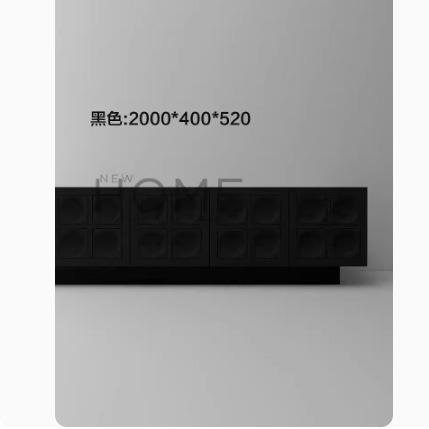 北欧意式简约轻奢电视柜小户型地柜黑橡木色视听柜极简储物柜组合