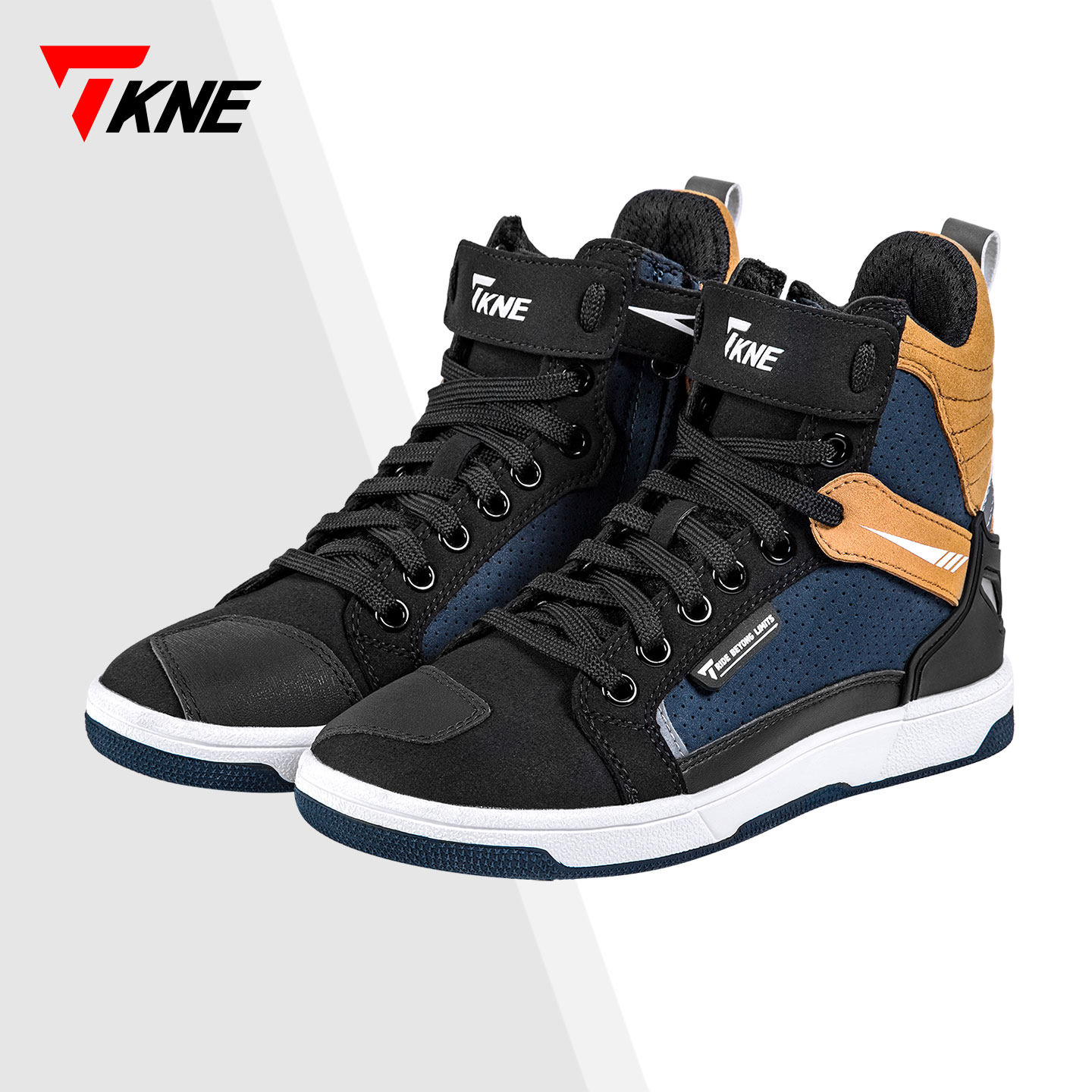 TKNE摩托车骑行鞋防摔靴子赛车拉力休闲通勤机车装备骑行靴男夏季