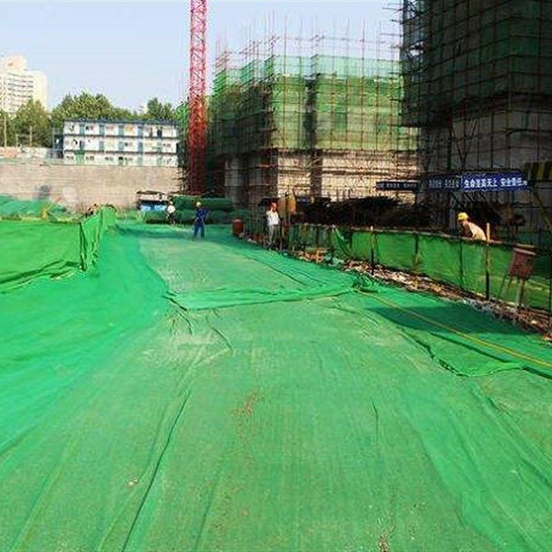 绿色遮阳网 防晒网遮阴网隔热8针工地绿化盖山土沙石防尘网护坡网
