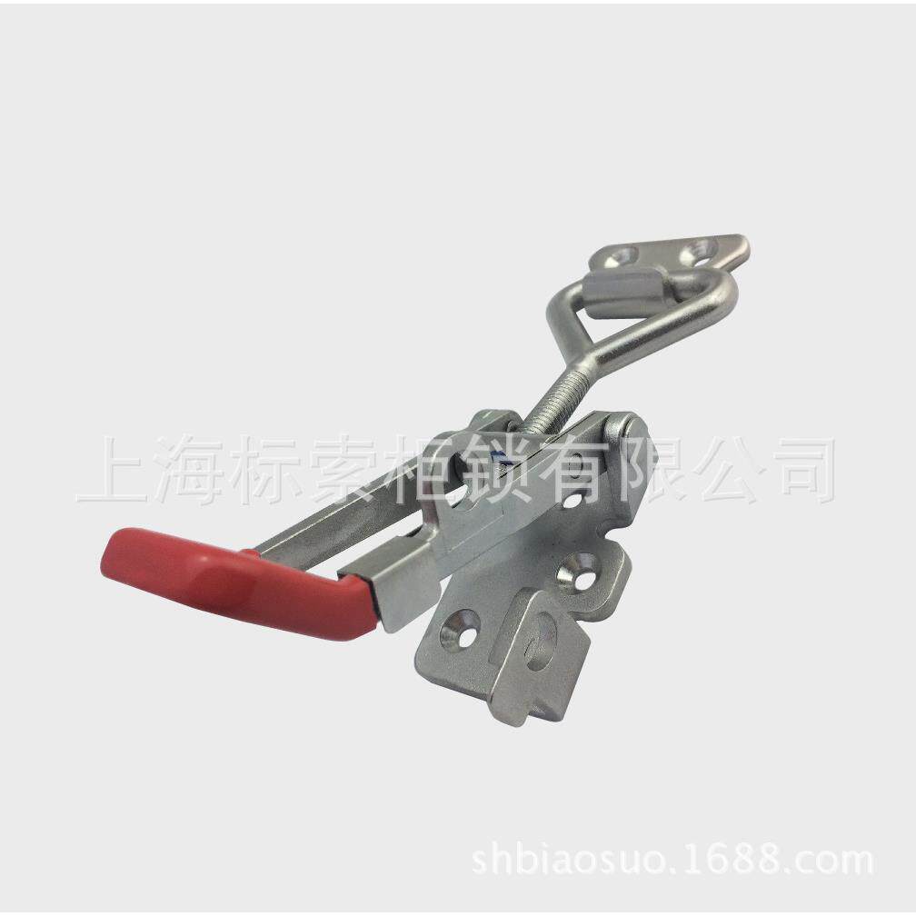 304不锈钢快速夹具 防震搭扣可调节自锁搭扣 带安全锁扣门栓4003