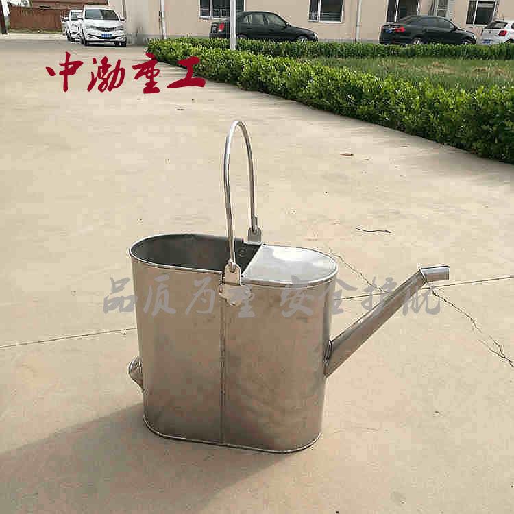 供应中渤重工不锈钢加油桶防爆桶5L10L15L20L加油站用长嘴油壶图片