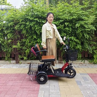 折叠老年代步便携时尚电动三轮车