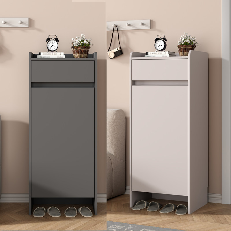 单门鞋柜家用门口楼道外电梯口小户型小尺寸新款入户小型玄关柜窄