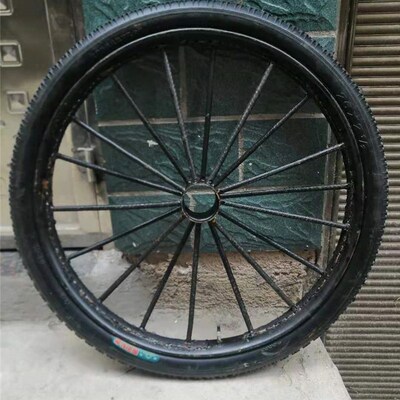安迅建筑工地手推垃圾加气轮斗车轮胎翻劳动板实心发泡朝阳斗车轮