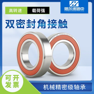 哈尔滨高速带密封角接触球轴承7020 7022 7024 CTA 2RS P4 主轴