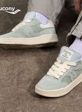 Saucony索康尼CHILLTIME面包鞋厚底时尚板鞋皮革拼接男鞋休闲鞋男