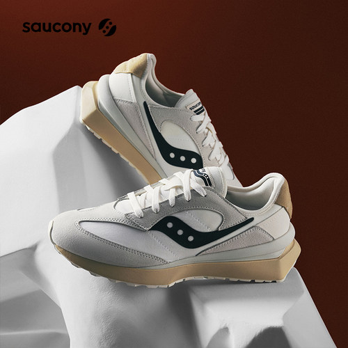 Saucony索康尼JAZZ RENEW V2耐磨防滑运动鞋男款低帮复古休闲鞋男