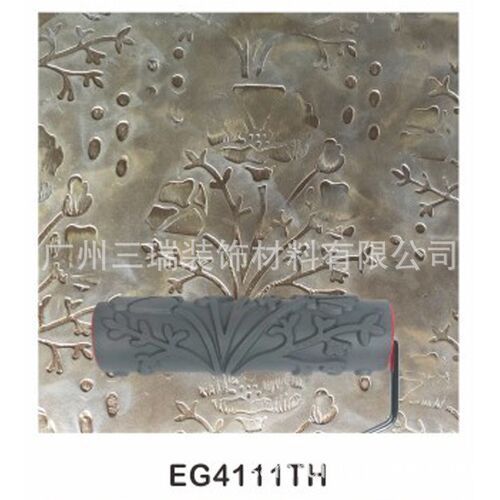 壁纸滚花工具压花印花硅藻泥肌理漆质感涂料压花滚筒G411TH