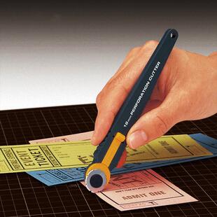 日本OLFA旋转式切割刀PRC-2虚线滚刀制作优惠券18mm易撕纸PRB18-2