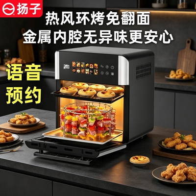 扬子新款32L语音炸锅烤箱一体机