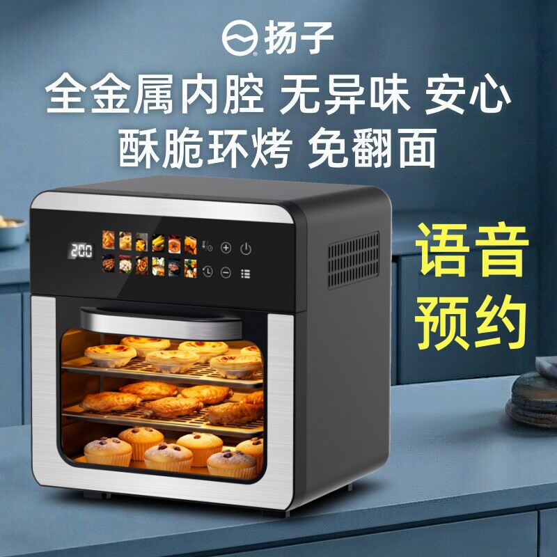 扬子2026新款电烤箱烘焙专用家用小型风炉蒸箱微波炉三四合一体机