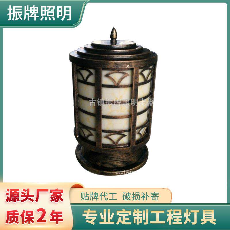 热销推荐方形欧式柱头灯现代柱头灯，防钴铜柱头灯，柱头灯厂家