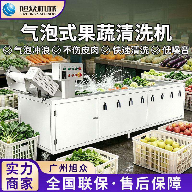 全自动气泡清洗机水果蔬菜土豆多功能果蔬洗菜机不锈钢商用净洗机