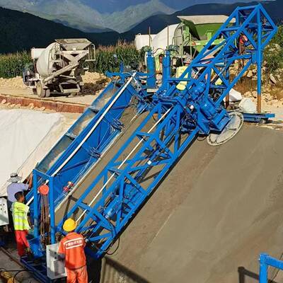 框架式河道斜坡摊铺机厂家现货3-15米护坡摊铺整平机