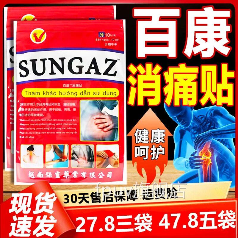 SUNGAZ百消痛贴颈椎肩康周腰椎不适通经活络皮肤外用膏贴/10袋LC3