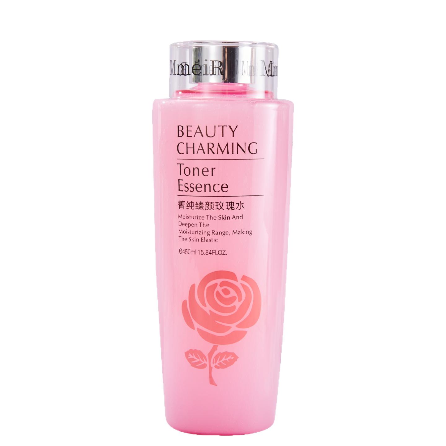 菁纯臻颜玫瑰水450ml补水保湿