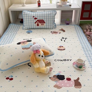 冰皮软席床笠款三件套可机洗冰丝席可水洗空调凉席1.5m1.8米席子