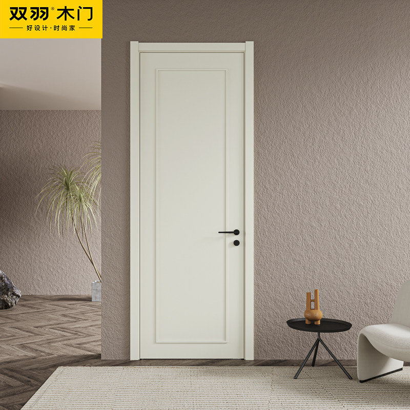 双羽木门 极简室内门定制家用卧室门烤漆门PD-017