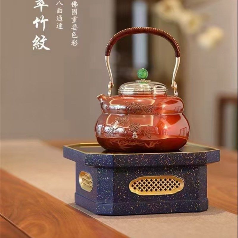 莺歌烧电陶炉煮茶器陶壶不锈钢壶静音电磁炉家用自动断电带