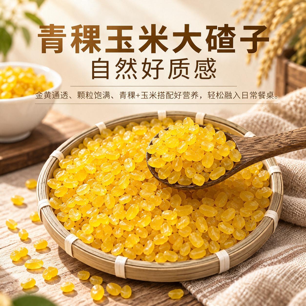 东北五常青稞玉米大碴子