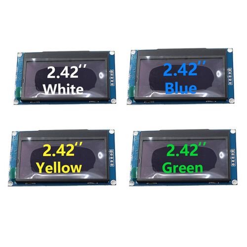2.42寸4针 OLED显示模组I2C/IIC接口SSD1309驱动液晶屏串口屏3.3V