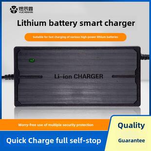 锂电池12v24v48v60v72v三元铁锂充满自停5A6A8A大功率智能充电器