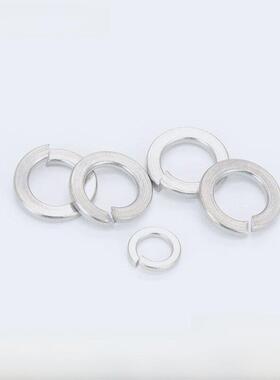 304不锈钢弹垫防松防滑金属垫圈GB859弹簧垫圈开口圆形M2M2.5~M16