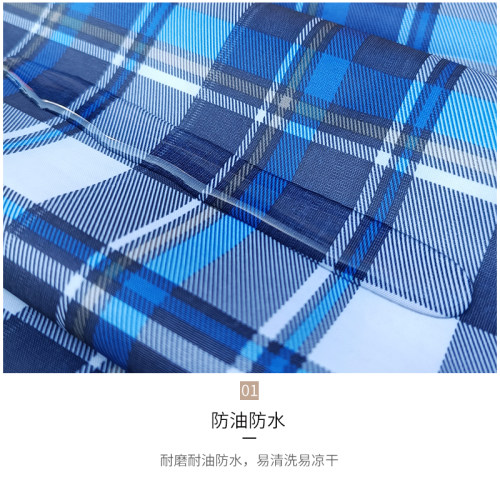 防水防油围裙牛津布咖啡厅餐厅厨房工作服加厚加宽柔软雨衣布围腰