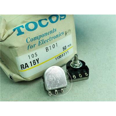 TOCOS RA16Y 10S B101 线 线绕单联电位计 B100欧 柄长10MM