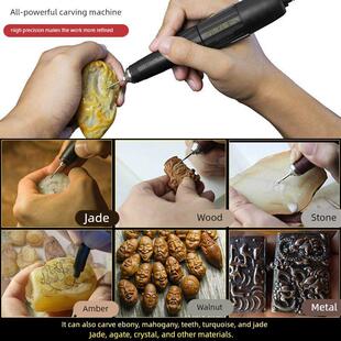 世新204牙机雕刻机小型打磨机玉石抛光玉雕木工核雕刻手持电磨机