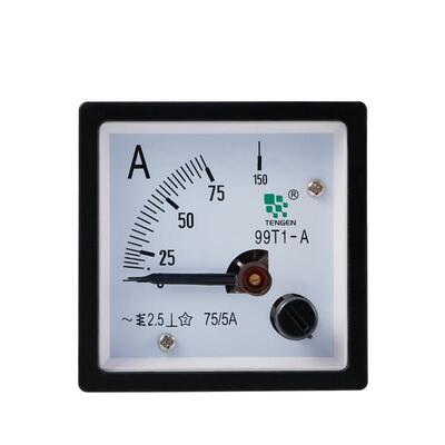 天正 99T1-A电流表50/100/150/200/400/600/5/1指针式交流48*48mm