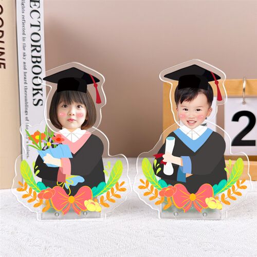 学习激励桌面摇头摆件diy定制照片娃娃学生幼儿园中高考毕业立牌