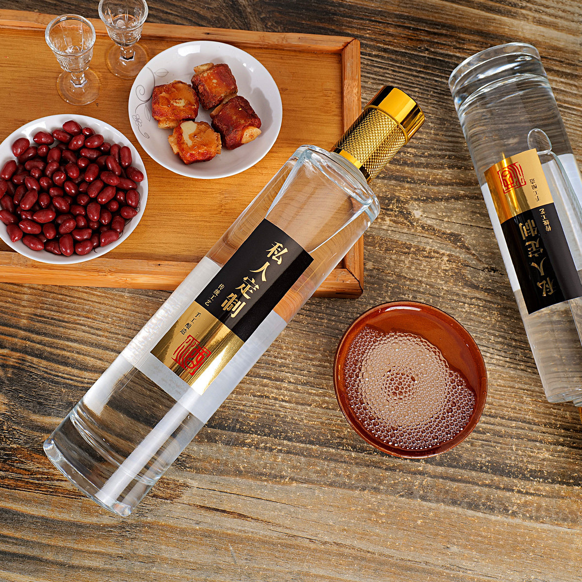 港猫A4私人定制固态纯粮口粮浓香高档绵柔口感42/52度商务宴500ml