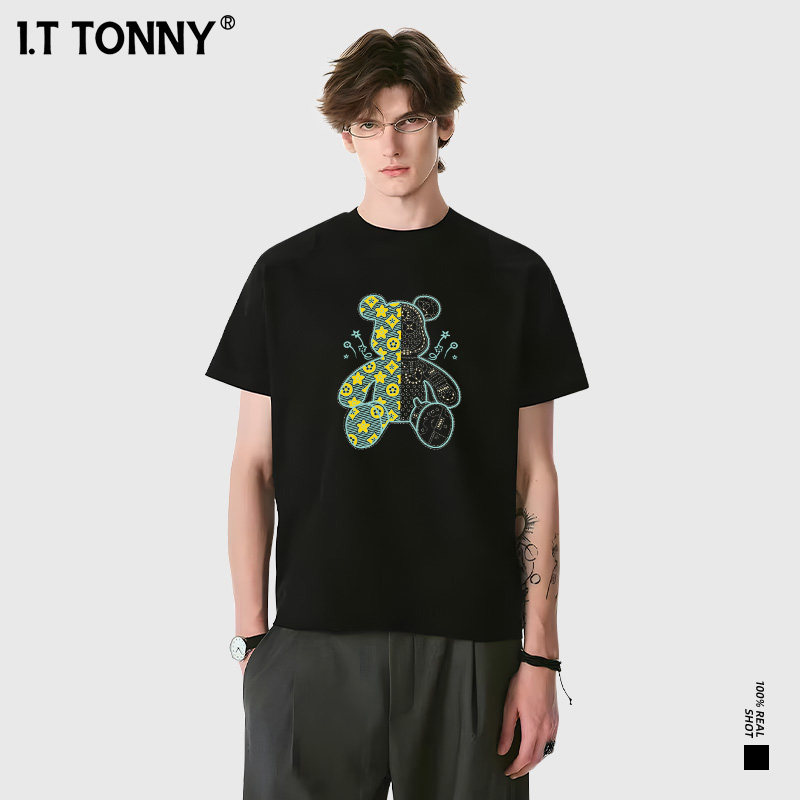 潮牌I.T TONNY新款基础短袖T恤男女款体恤衫休闲简约舒适上衣TYK