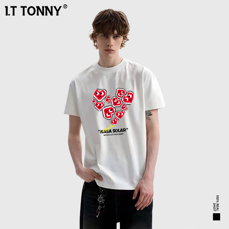 潮牌I.T TONNY官方正品港风爆款印花T恤情侣短袖设计感短袖上衣M