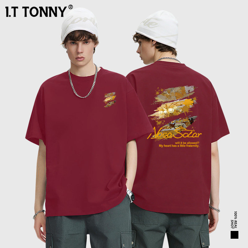 潮牌I.TTONNY美式高街复古短袖