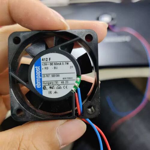 TYP 412F DC12V 0.7W 原装德国ebmpapst 40*40*10 高精度仪器风扇