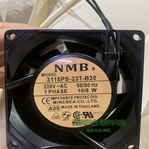 日本NMB 3115PS-23T-B30 230V 8038工控机工业设备风扇铝机耐高温