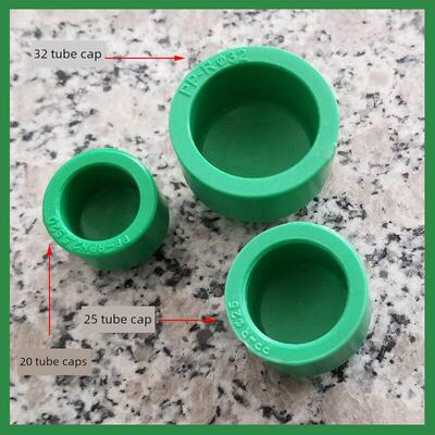 绿色Ppr管帽管塞20 25 32 40 50 63水管塞舱壁热熔Ppr附件接头