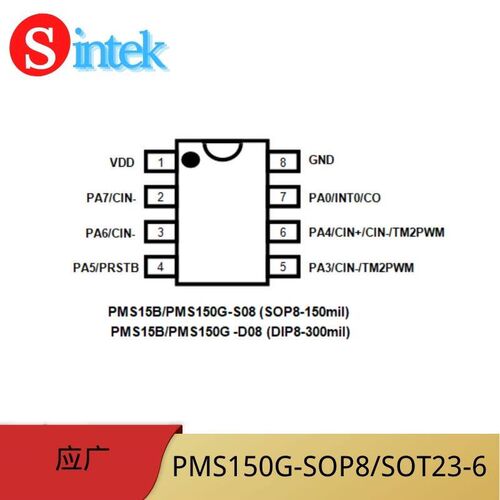 PMS150G SOP8台湾应广OTP 单片机 原装现货 可替代九齐NY8A051F