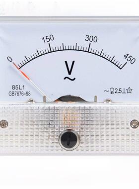 85L1指针式交流电压表450v150v250v300r00500v1000v发电机电压表