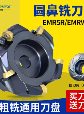 数控圆鼻铣刀盘EMRW加工中心开粗平面飞刀盘EMR铣床63R6 50R5刀头