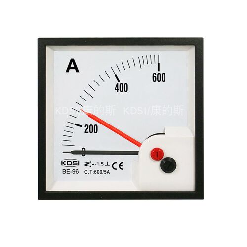 KDSI指针式电流表BE-96 AC600/5A单倍双针 量程0-600A