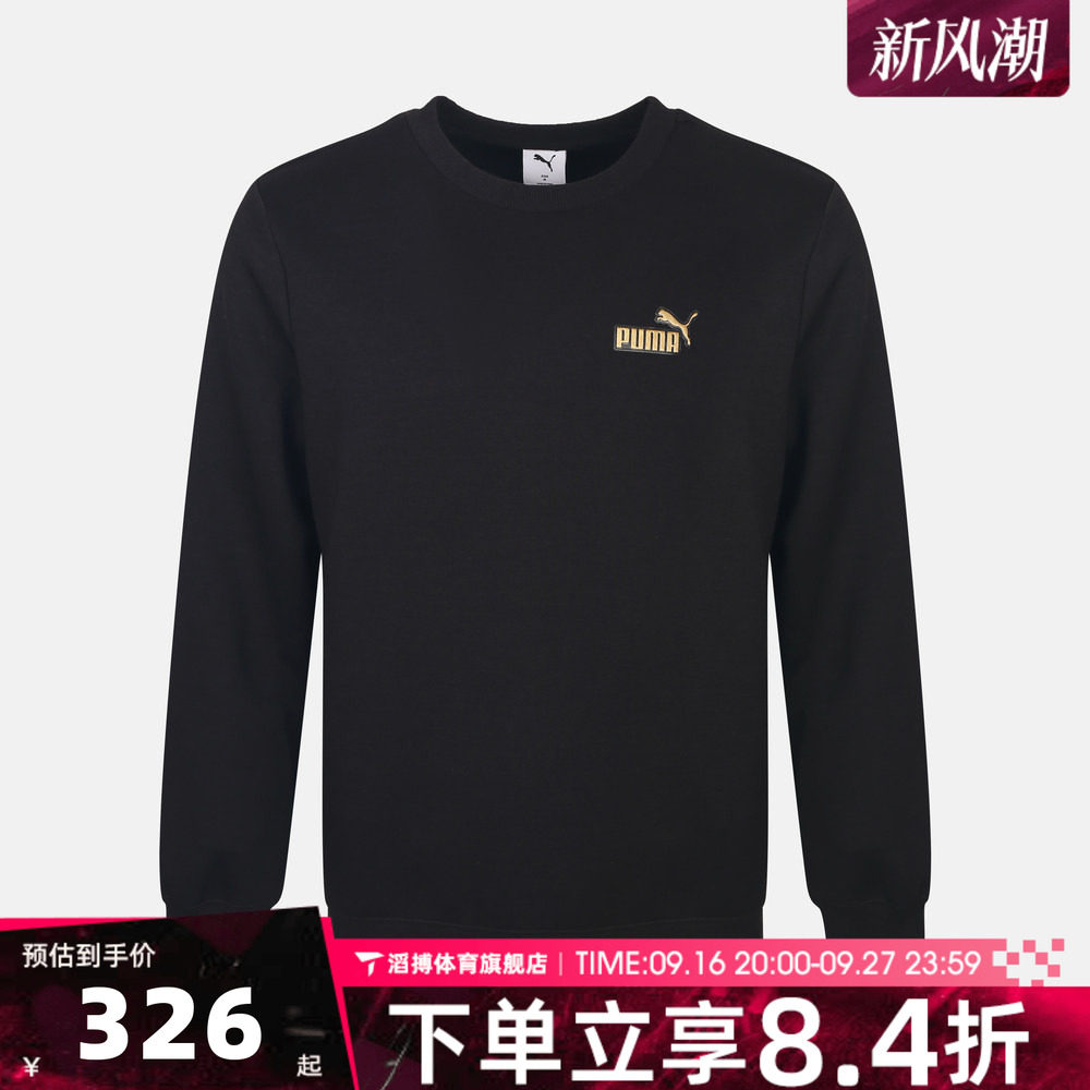 puma彪马男子ESSENTIALS DOUBLE-KNIT运动休闲套头衫卫衣63938101