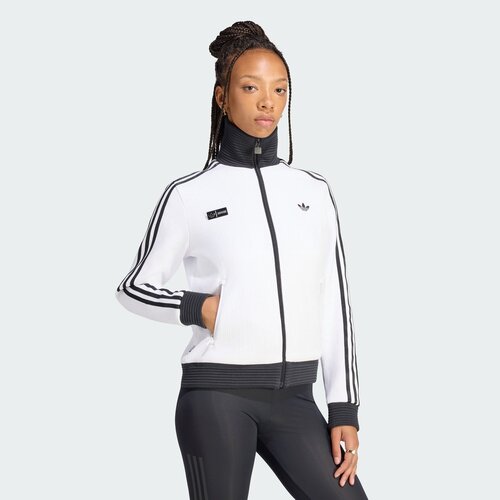 JENNIE联名款adidas阿迪达斯三叶草女子运动休闲夹克外套LD4966