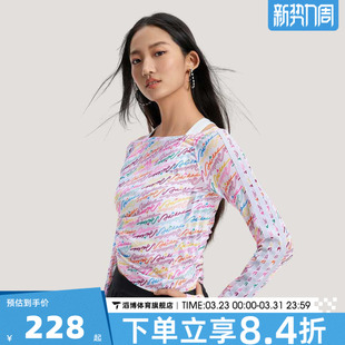 TEE运动休闲长袖 T恤KR7600 MESH adidas阿迪达斯女子DCE