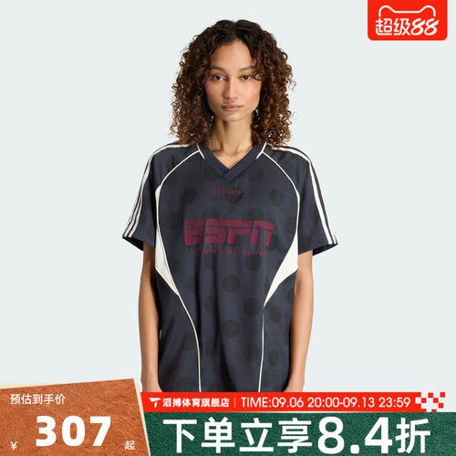 adidas阿迪达斯三叶草女夏季宽松半袖上衣运动休闲短袖T恤KV1189