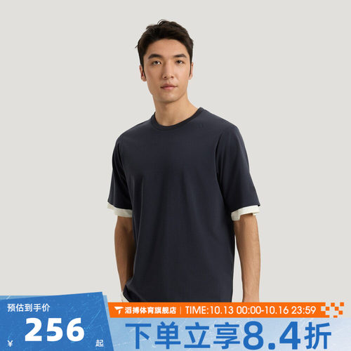 adidas阿迪达斯男子夏季时尚百搭宽松上衣运动休闲短袖T恤KG0823