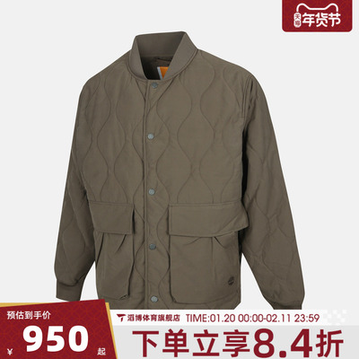 Timberland添柏岚男子AF Quilted运动休闲棉服外套A6N3Y-BK0